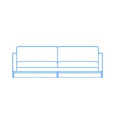 Furniture Couches Sofas Divina Sofa Svg Line Art, Free Vectors File